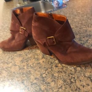 Lucky Brand suede ankle boots